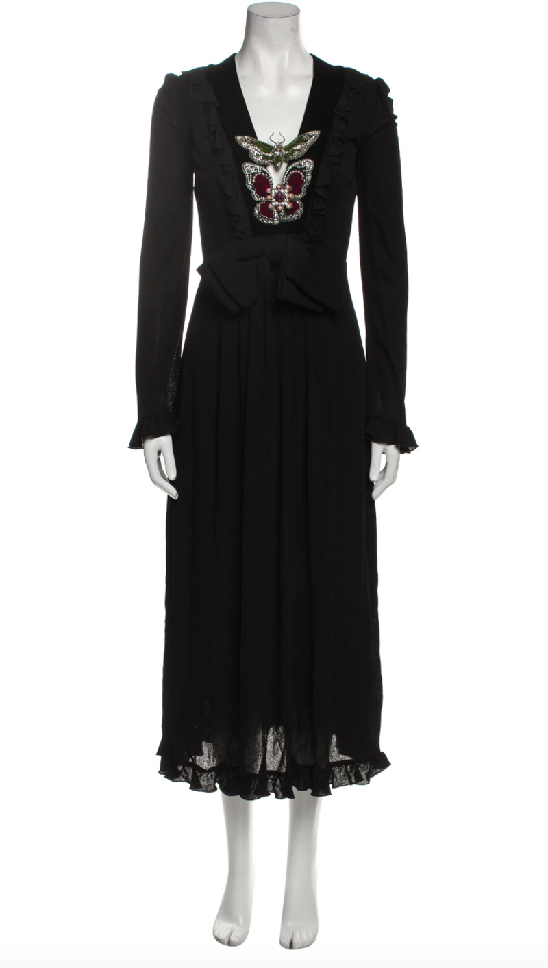 Gucci - Crystal Butterfly Evening Gown from the 2019 Collection by Alessandro Michele, on The Real Real