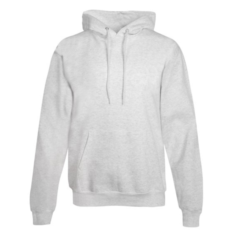 Hanes - Men's Ultimate Cotton Heavyweight Fleece Hoodie in Ash, on Walmart