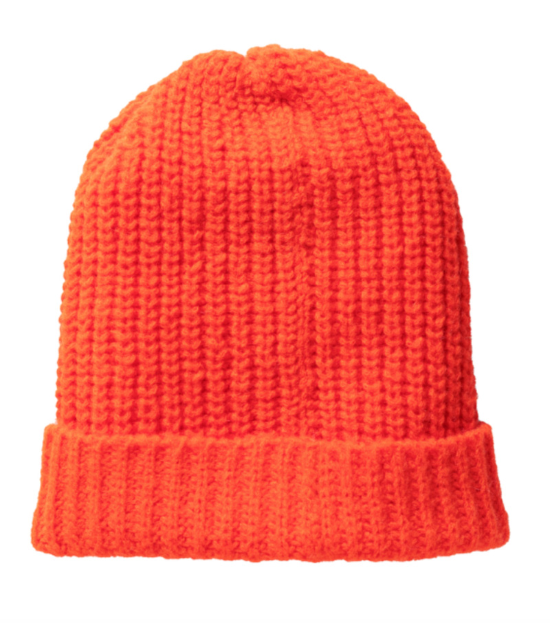 Peruvian Connection - Soelden Baby Alpaca Beanie in Lava Orange, on Peruvian Connection