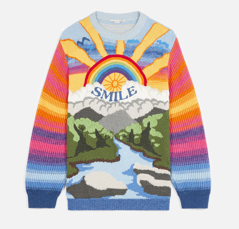 Stella McCartney - Kind Intarsia Sweater in Multicolor