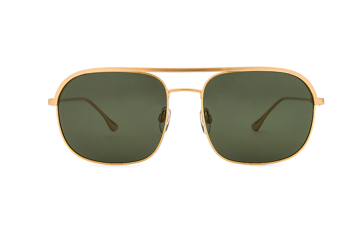 Anine Bing - Highland Sunglasses in Gold, on Revolve