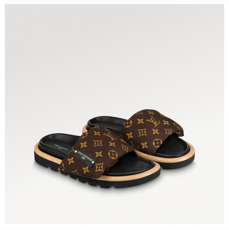 Louis Vuitton - Pool Pillow Flat Comfort Mule, on Louis Vuitton