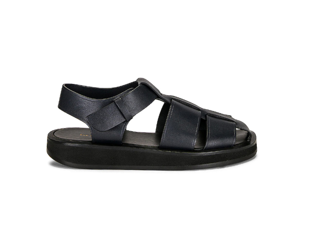 The Row - Fisherman Sandals in Icy Blue, on FWRD